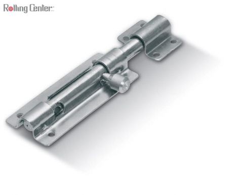 Bolzenriegel mit Vorhängeschlossöffnung für leichte Türen - Länge 150 ø12 INOX