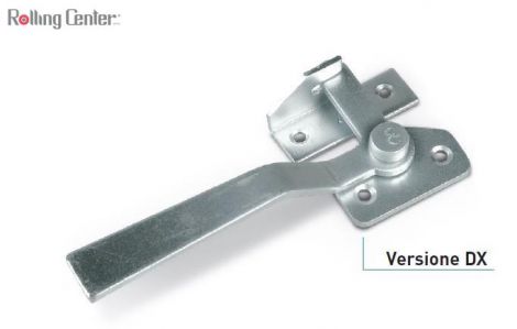 Leichter Verschlussgriff - links - weiß verzinkt