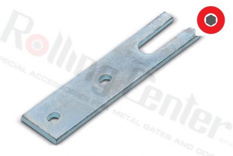 Gerader Verbinder für 176x50x5 Distanzschiene für GIPI4R / RZ - weiß verzinkt