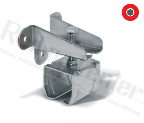 Höhenverstellbarer Wandhalter für GIPI4R / RZ-Schiene - Inox