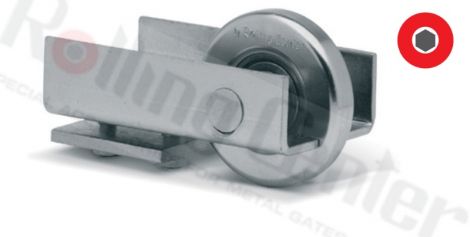 Auflaufrolle für Medio Schiene - Inox