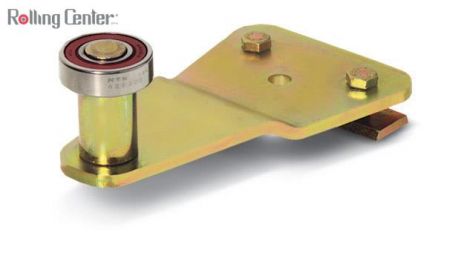 Führungsrolle mit oberer Befestigung ø40 198.5x162x6 - gelb verzinkt