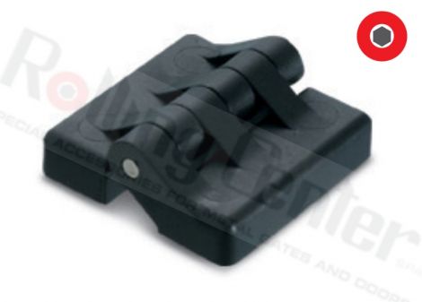 Nylonscharnier 30x35 mit Sacklöchern