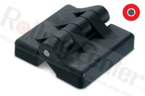 Nylonscharnier 65x65 mit Gewindebohrungen