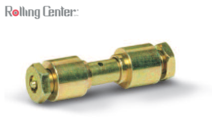 Rollenachse mit Schmiernippel M20x60 - gelb verzinkt