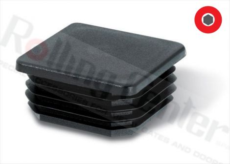 Profilabdeckung 100x100x1-4 Kunststoff schwarz