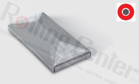 Abdeckkappe für 30x50 Profil - Schwarzstahl