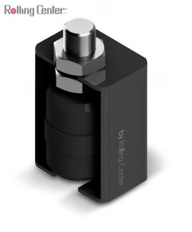 Zylindrische Führungsrolle aus Polyamid ø25 mit Abdeckung - INOX