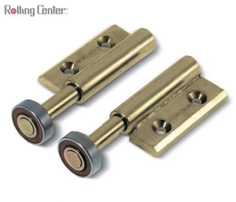 Kleines - unteres einblättriges Scharnier 53x100 mit ø40 Lager und ø16 Stift - gelb verzinkt