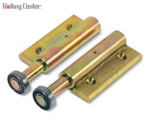 Großes unteres einblättriges Scharnier 67x140 mit ø40 Lager und ø20 Stift - schwarz lackiert