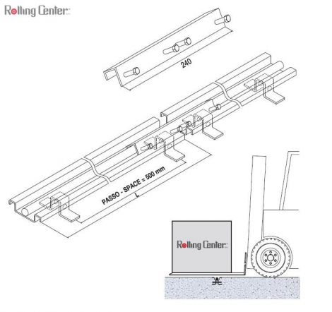 Verbinder für HEAVY - Schienen - gelb verzinkt