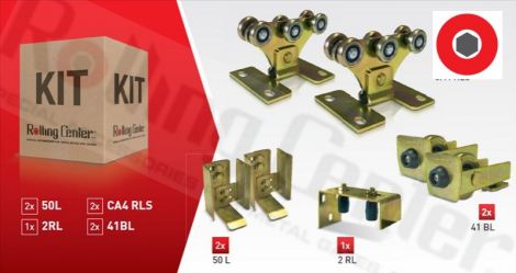 KIT LIGHT STOP - für Tore bis 250 kg - gelb verzinkt