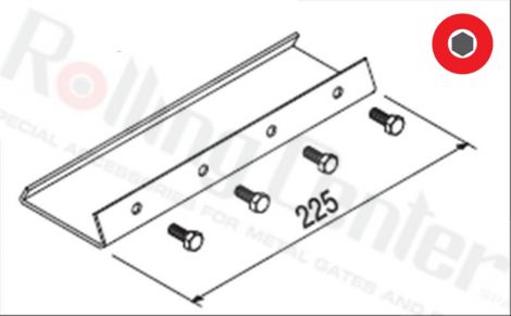 IBBI-Schienenverbinder (3 oder 4 mm) - weiß verzinkt